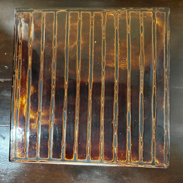 Contemporary Hand Painted Lacquer Box For Sale - Image 12 of 12