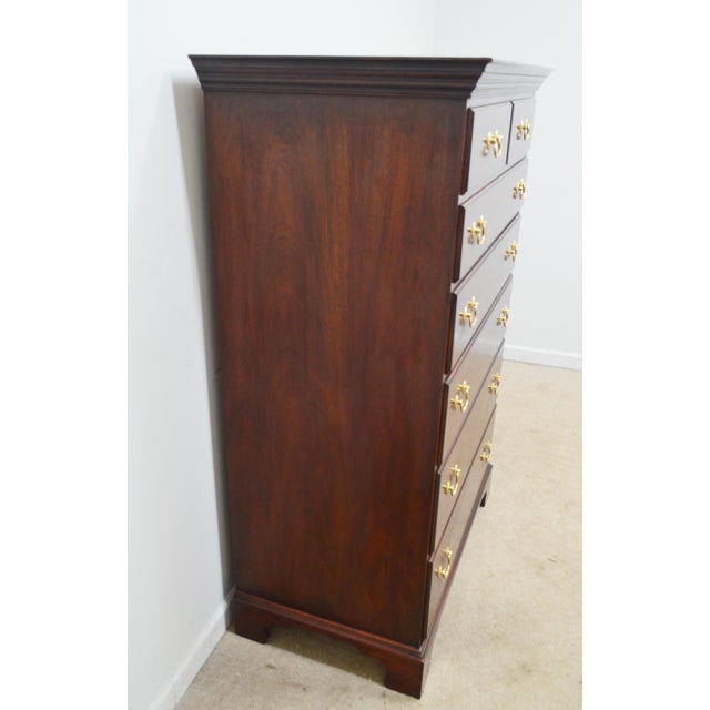 Traditional Henkel Harris Mahogany Chest of Drawers For Sale - Image 3 of 9