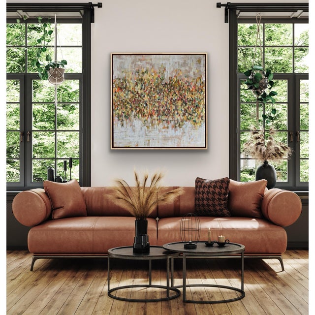 Framed Abstract Painting Titled Pixelvision by Pamela Harmon For Sale - Image 11 of 12