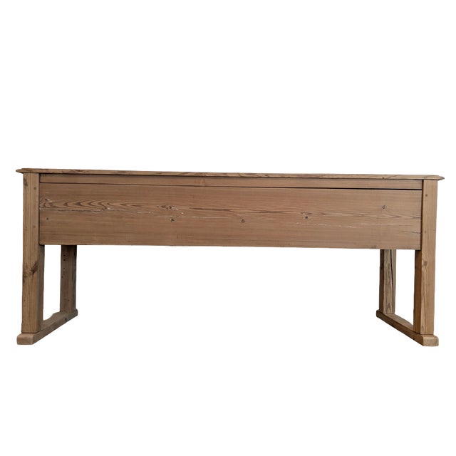 Early 20th Century English Pine Console Table For Sale - Image 9 of 13