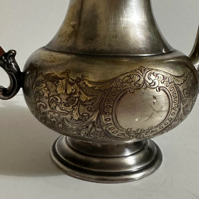 Vintage 1900s Sheffield Reproductions Silver Plate on Copper Teapot For Sale - Image 9 of 12