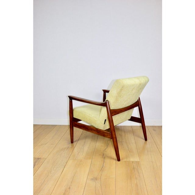 Yellow GFM-64 Lounge Chair in Yellow Lemon by Edmund Homa, 1970s For Sale - Image 8 of 13