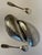 Vintage Silver Mussel Salt and Pepper Holder With Spoons - 3 PCS For Sale In Chicago - Image 6 of 11