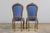 Antique French Louis XV Style Giltwood Dining Chairs in Cobalt Blue Velvet - Set of 6 For Sale - Image 16 of 17