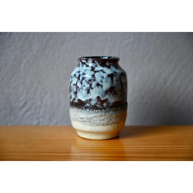 Ceramic Small Vintage Vase in Glazed Ceramic from VEB Haldensleben, 1970s For Sale - Image 7 of 7