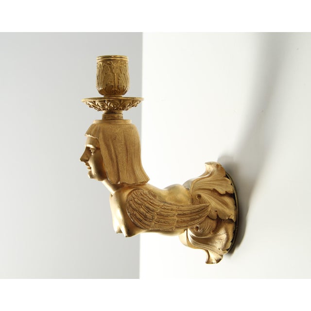 French Empire Ormolu Wall Sconces, 1820s, Set of 2 For Sale - Image 9 of 18