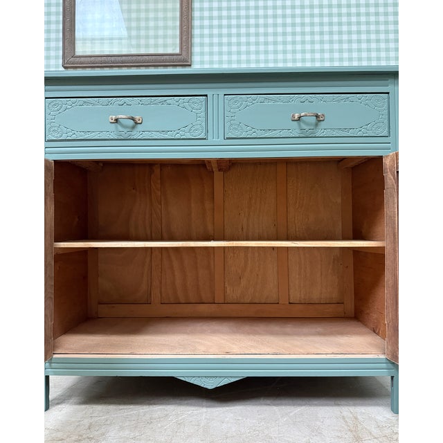 Art Deco Green Sideboard, 1930s For Sale - Image 12 of 16