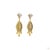 Early 21st Century 0.87 Carat Round Brilliant Cut White Diamond Yellow Diamond Gold Earrings, Pair For Sale - Image 5 of 9