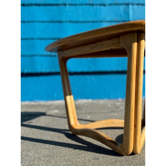 Wood 1960s Acclaim "Guitar Pick" Table by Lane Furniture For Sale - Image 7 of 11