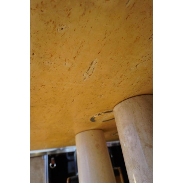 Travertine Colonnato Table by Mario Bellini for Cassina, 1970s For Sale - Image 6 of 9