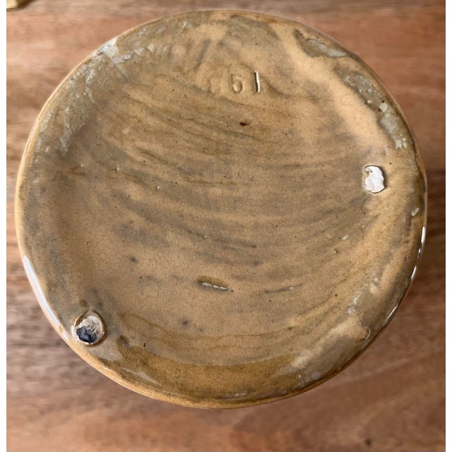 1930s Vintage Zanesville "Ebonello" Drip Glaze Fan Vase For Sale In Houston - Image 6 of 6