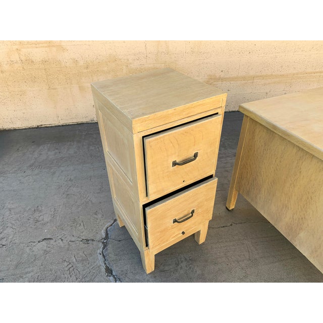 1920s 3Piece Oak Office Furniture Set With Desk, Chair, File Chairish