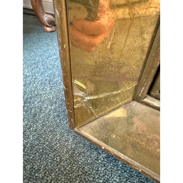 Mid 20th Century Custom Verre Eglomise Three Drawer Dresser For Sale - Image 11 of 12