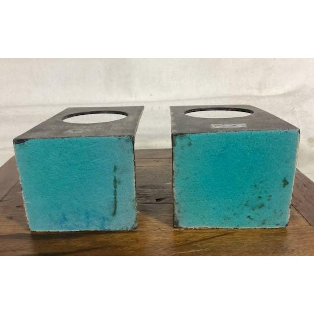 1960s Midcentury Japanese Iron Owl Bookends- a Pair For Sale - Image 5 of 7