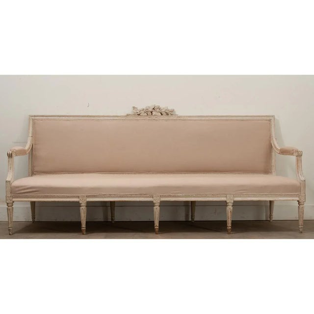 Early 19th Century Swedish Early 19th Century Gustavian Banquette For Sale - Image 5 of 12