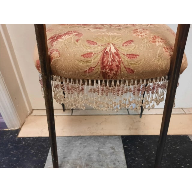 Gold 1950s Vintage Brass Chair For Sale - Image 8 of 11