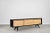 Mid-Century Scandinavin Black and Maple Sideboard, 1960s For Sale - Image 4 of 16