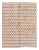 21st Century Contemporary Ivory Moroccan Tribal Wool Rug For Sale