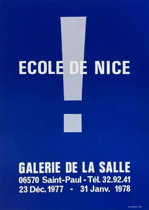 1977 Ecole De Nice Alexandre De La Salle Gallery Poster