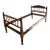 Antique American Walnut Jenny Lind Style Federal Spool Twin Size Bedframe For Sale