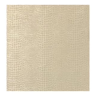 Pindler & Pindler "Birkin" Ivory Pearl Animal Print Chenille- 5+1/3 Yards For Sale