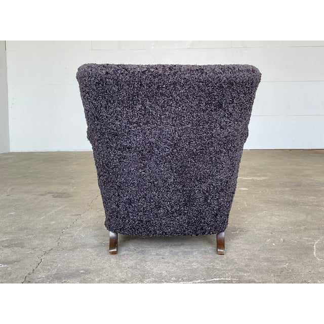 1940s Danish Art Deco Lounge Chair in the style of Viggo Boesen, 1940s For Sale - Image 5 of 9