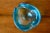 Boho Chic Blue Piriform Murano Glass Ashtray For Sale - Image 3 of 6