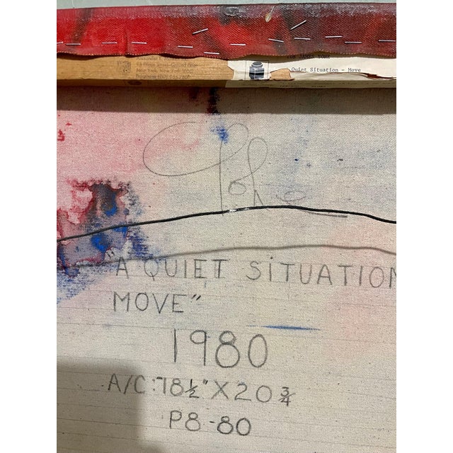 Postmodern James Yohe, Modernist American Abstract Expressionist Pop Art Painting on Canvas James Yohe, 1980 For Sale - Image 3 of 13