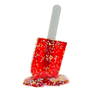 "Ruby Sprinkle Pop" Contemporary Pop Art Sculpture by Betsy Enzensberger For Sale