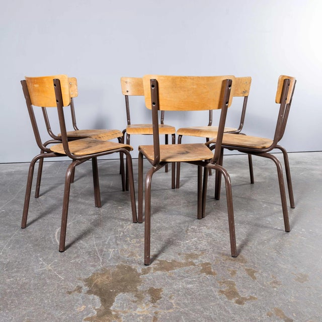 1960s Vintage French Stacking Dining Chair, 1950s For Sale - Image 5 of 13