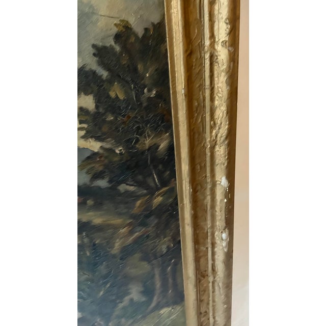 Vintage Oil on Canvas Landscape Painting From the Hudson Valley For Sale - Image 12 of 12