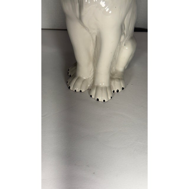 Vintage Italian Mid-Century Modern Glazed Ceramic Cocker Spaniel Dog Figurine For Sale - Image 11 of 12
