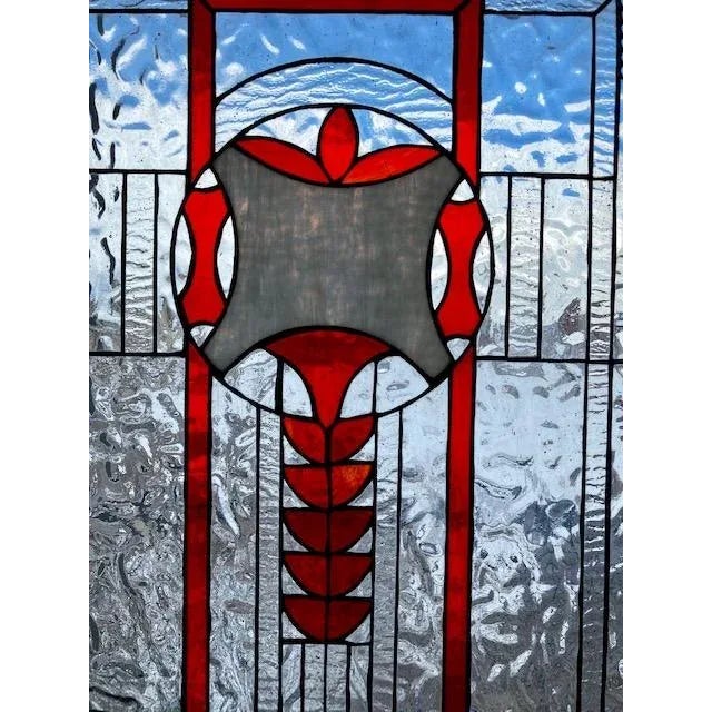 Bauhaus Stained Glass Panel For Sale - Image 3 of 13