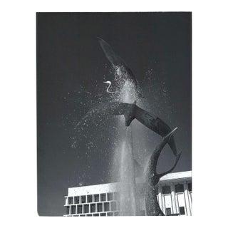 1970s Pasadena Egret Fountain Photograph by Don Ware For Sale