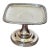 1940s Hotel Silver Plate Rare Platter Pedestal Candy Dish, “The Roosevelt Nyc” For Sale