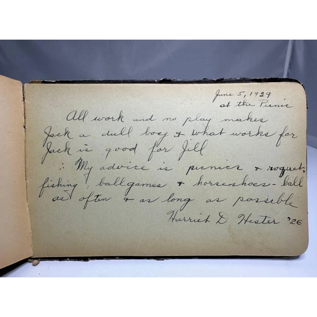 Victorian Autograph Book: Adams State College, Alamosa, Colorado c.1880-1929 For Sale - Image 6 of 10