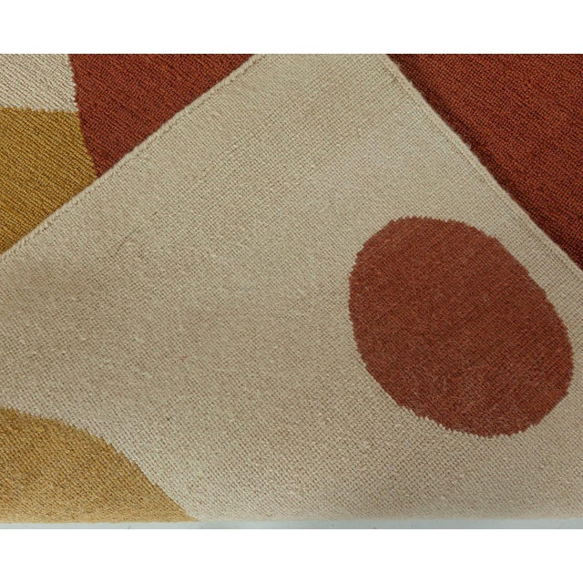 Doris Leslie Blau New Art Deco Inspired Beige, Black, Blue, Gold, Red, Wool Rug For Sale In New York - Image 6 of 6