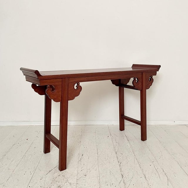 1940s Chinese Console Table in Mahogany, 1940 For Sale - Image 5 of 18