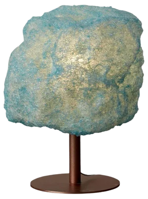 Blue Storm Table Light in Copper by Johannes Hemann