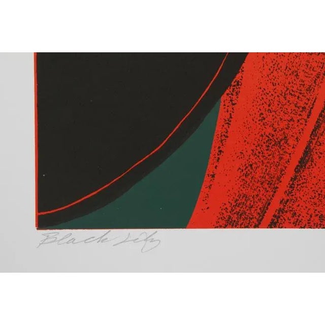 Artist: John Cedarstrom Title: Black Lily Year: circa 1980 Medium: Serigraph, signed in pencil Edition: AP Paper Size: 32...