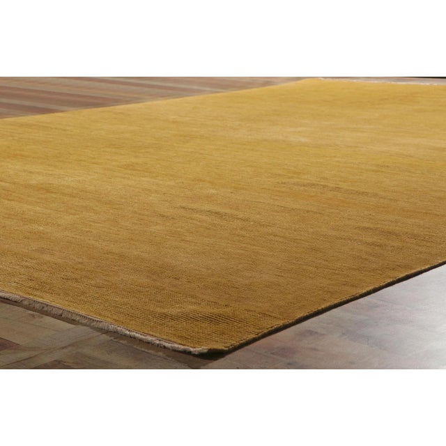 Textile Vintage Modern Indian Area Rug - 09'09 X 14'00 For Sale - Image 7 of 9