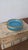Mid 20th Century Vintage Murano Opaline Glass Ashtray Turquoise Blue Brass Rim Italian Mid Century Decorative Catchall Trinket Dish For Sale - Image 5 of 13