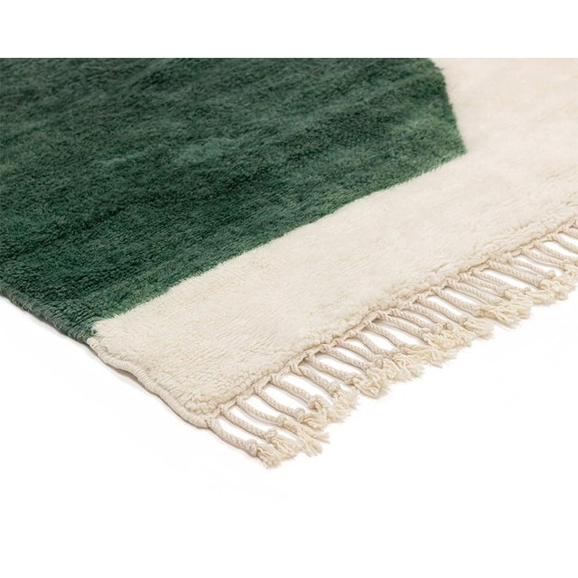 Premium Hand-Knotted Moroccan Wool Rug | 10'2" X 6'10" | One of a Kind For Sale - Image 6 of 9