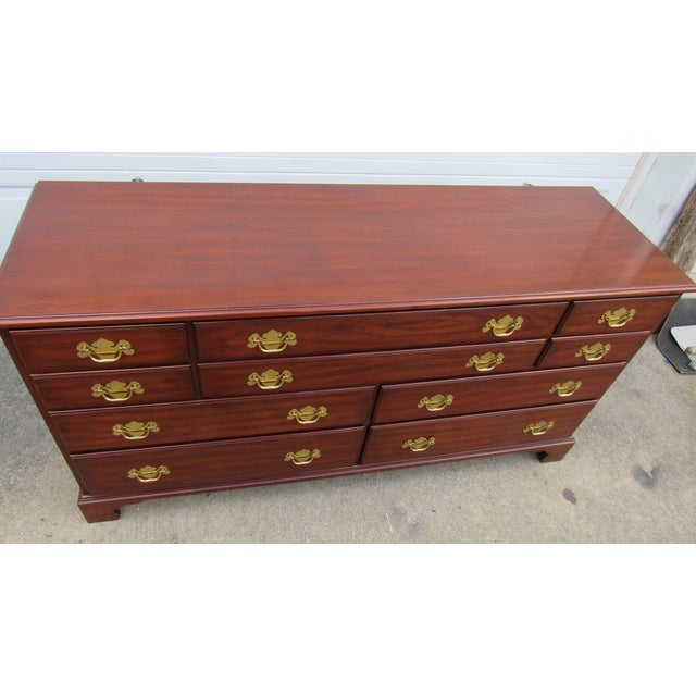 Henkel Harris 1980s Henkel Harris Cherry Designer Chest Dresser For Sale - Image 4 of 11
