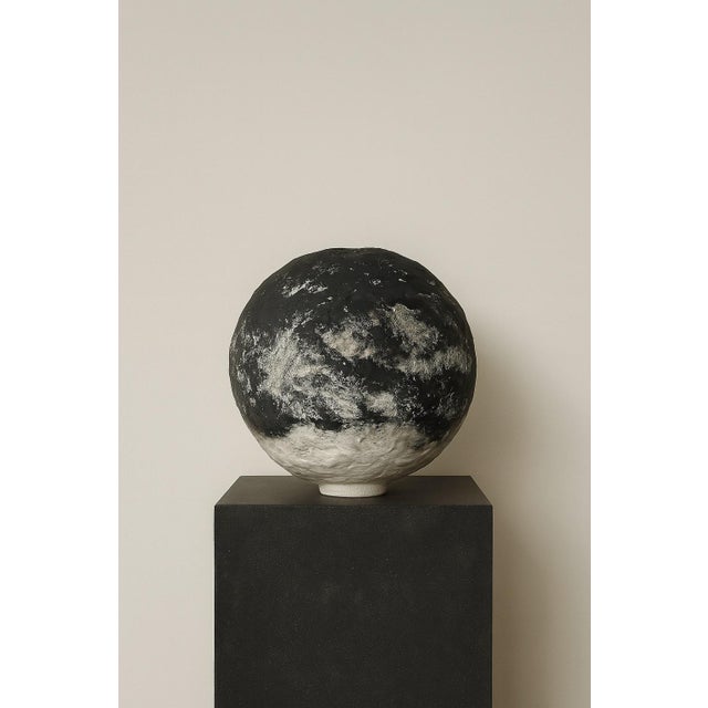 Contemporary Noir Grecian Vessel For Sale - Image 3 of 5