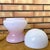 Space Age Accent Table Lamp in Pink Opaline Glass, 1960s For Sale - Image 11 of 13