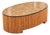 1970s Italian Crespi Style Organic Modern Pencil Bamboo Glass Top Coffee Table For Sale