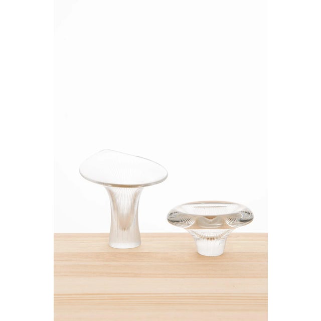 Glass Model Kantarelli Glass Vases by Tapio Wirkkala for Iittala, 1950s, Set of 2 For Sale - Image 7 of 7