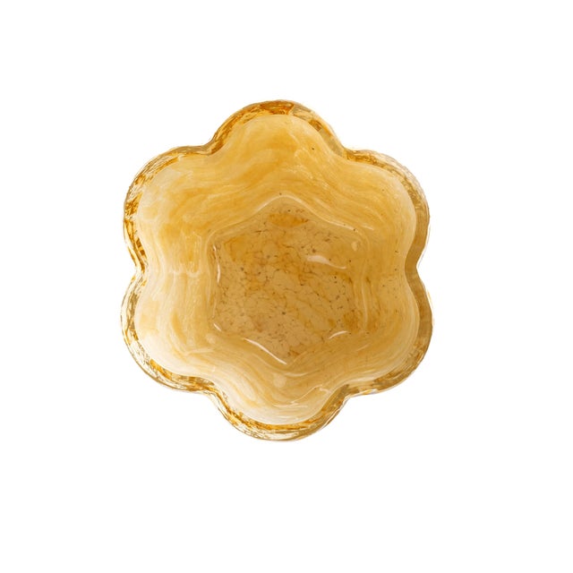 Contemporary Stories of Italy Nougat Amber Bucket Vase For Sale - Image 3 of 5