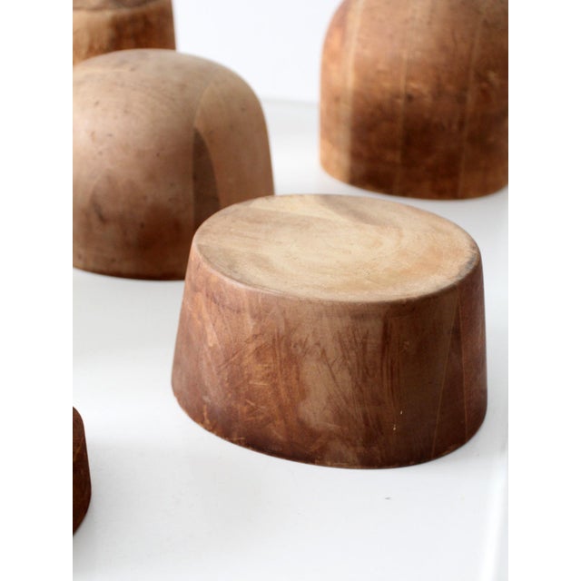 Collection of 8 Early 20th Century Wooden Millinery Hat Blocks For Sale - Image 17 of 17